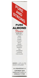 Adams Extract Pure Almond Extract, True Fruit Flavor, Gluten Free, 1.5 FL OZ Glass Bottle (Pack of 1)