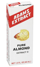 Adams Extract Pure Almond Extract, True Fruit Flavor, Gluten Free, 1.5 FL OZ Glass Bottle (Pack of 1)
