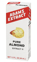 Adams Extract Pure Almond Extract, True Fruit Flavor, Gluten Free, 1.5 FL OZ Glass Bottle (Pack of 1)