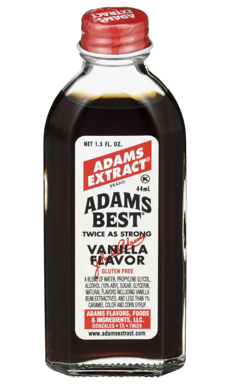 Adams Best Natural & Artificial Vanilla Flavor, 1.5 FL OZ