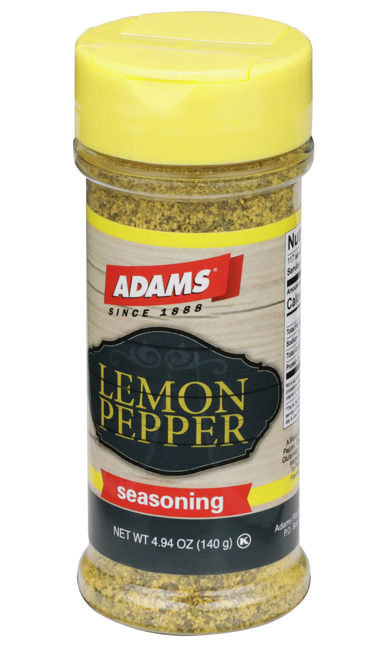 Adams Lemon Pepper Seasoning, 4.94 Ounce Bottle (Pack of 1)