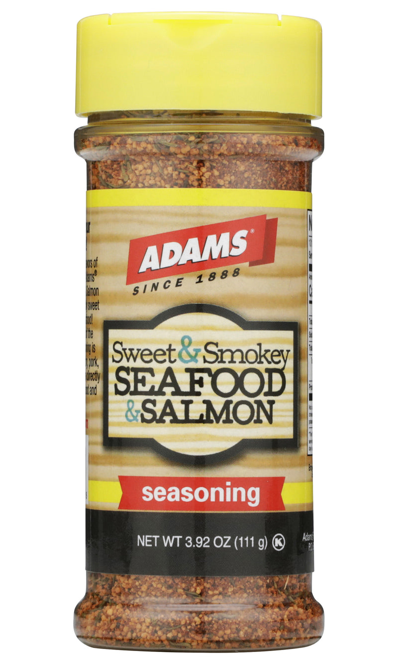 Adams Sweet & Smokey Seafood & Salmon Seasoning, 3.92 Ounce Bottle (Pack of 1)