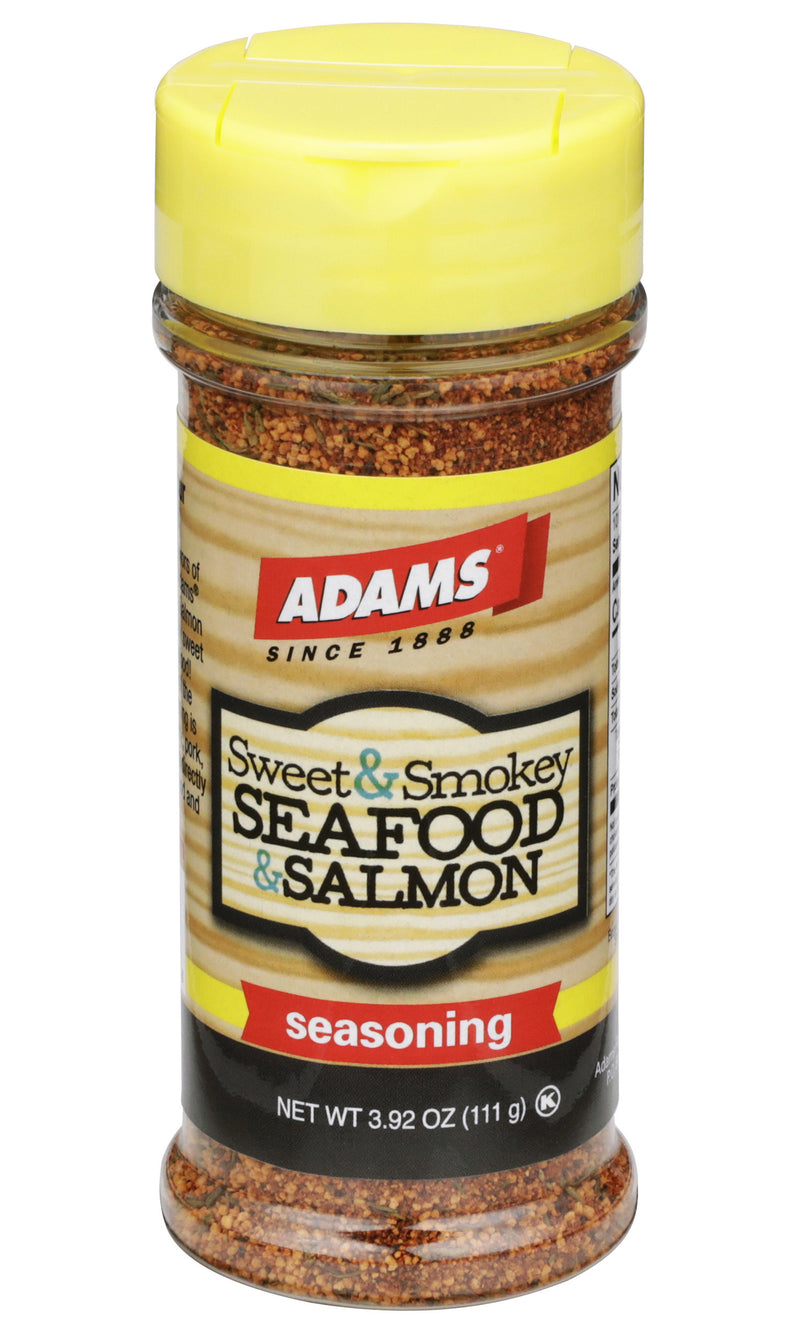 Adams Sweet & Smokey Seafood & Salmon Seasoning, 3.92 Ounce Bottle (Pack of 1)