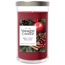 Yankee Candle Medium Pillar Scented Candle, Red Apple Wreath, 14.25 oz (2-Pack)
