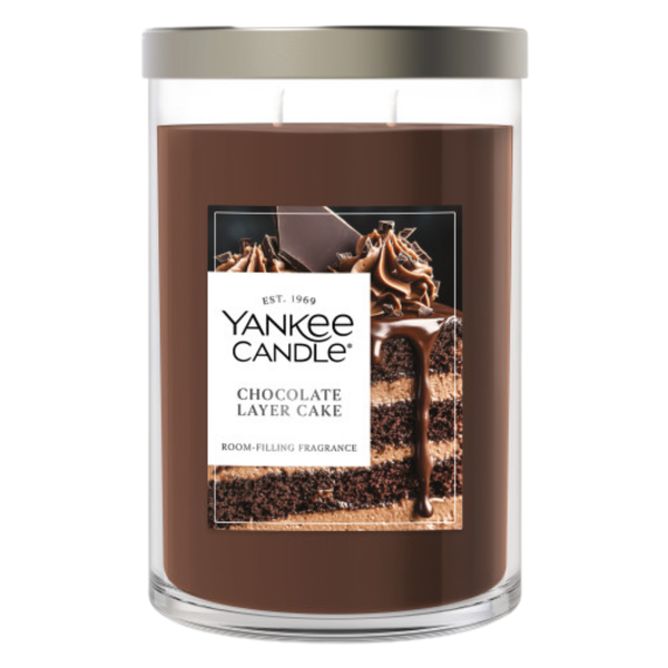 Yankee Candle Large Tumbler Scented Candle, Chocolate Layer Cake, 20 oz