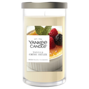 Yankee Candle Medium Pillar Scented Candle, Vanilla Creme Brulee, 14.25 oz, 2-Pack