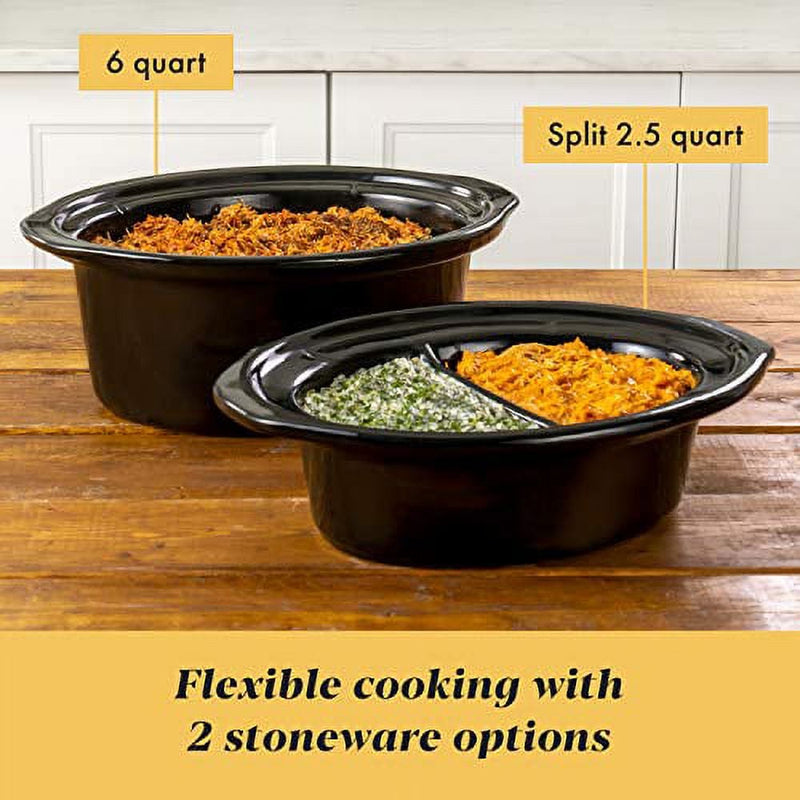 Crock-Pot Programmable Choose-a-Crock Slow Cooker, Stainless Steel, 1 CT