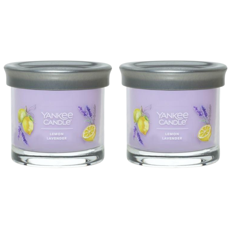 Yankee Candle Small Tumbler Scented Single Wick Jar Candle, Lemon Lavender, Over 20 Hours of Burn Time, 4.3 Ounce (Pack of 2)