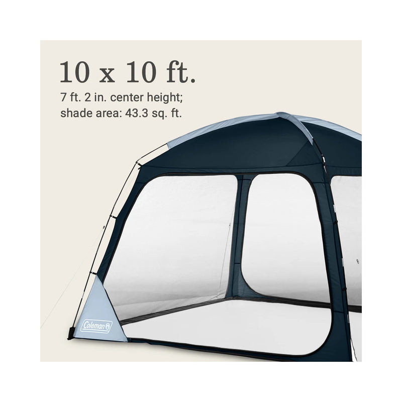 Coleman Screen Tent—Skyshade 10 x 10 Screen Dome Canopy, Blue Nights