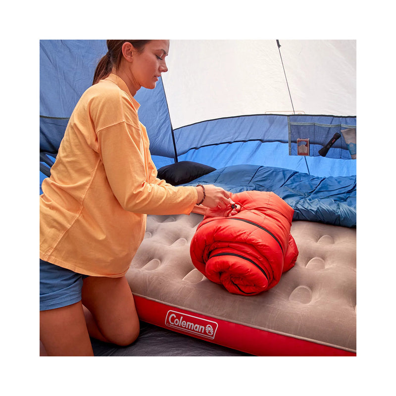 Coleman Tidelands 40° Mummy Sleeping Bag, Red