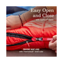 Coleman Tidelands 40° Mummy Sleeping Bag, Red