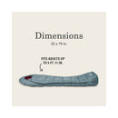 Coleman Tidelands 50° Mummy Sleeping Bag, Gray