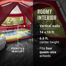 Coleman Camping Tent | Skylodge 10 Person Tent | Instant, Blackberry