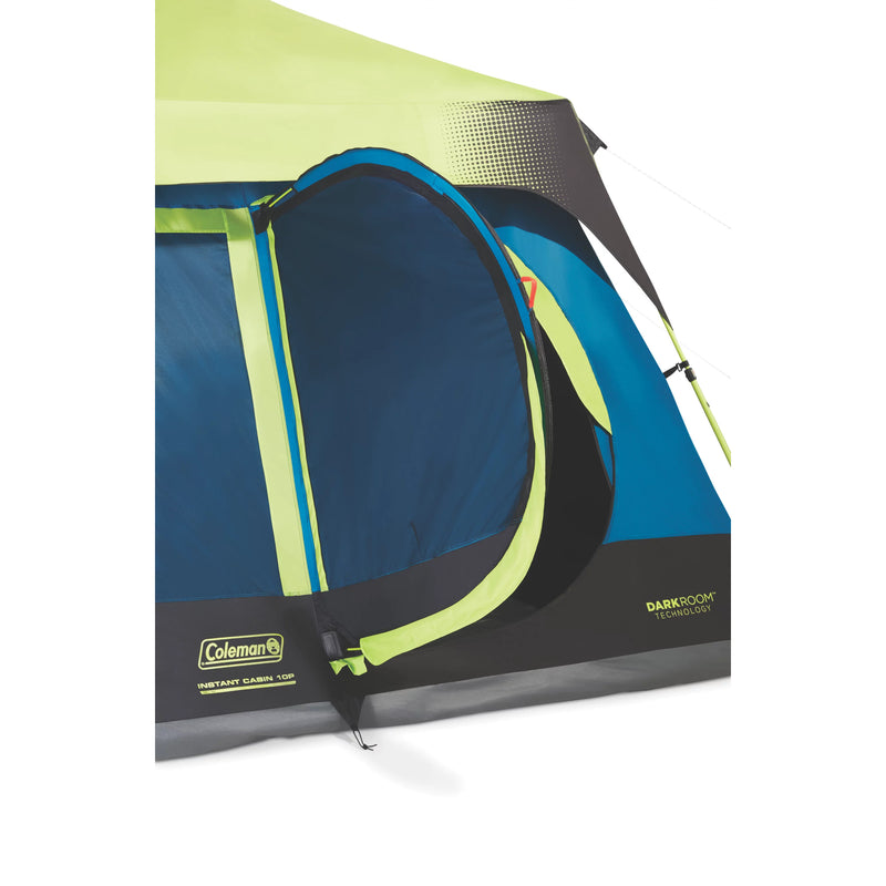 Coleman Camping Tent with Instant Setup, 10 Person Weatherproof Tent with WeatherTec Technology, Double-Thick Fabric, and Included Carry Bag, Sets Up in 60 Seconds