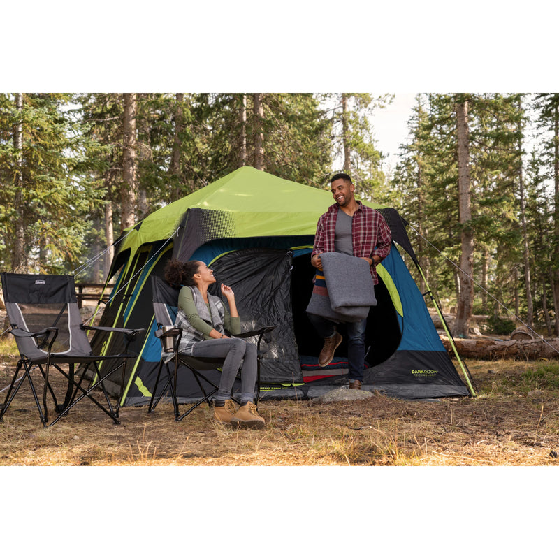 Coleman Camping Tent with Instant Setup, 10 Person Weatherproof Tent with WeatherTec Technology, Double-Thick Fabric, and Included Carry Bag, Sets Up in 60 Seconds