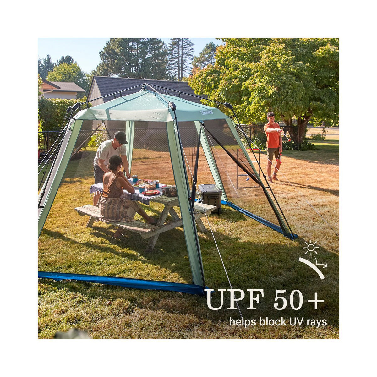 Coleman Screen Tent Skylodge 15 x 13 Instant Screen Canopy Tent, Moss