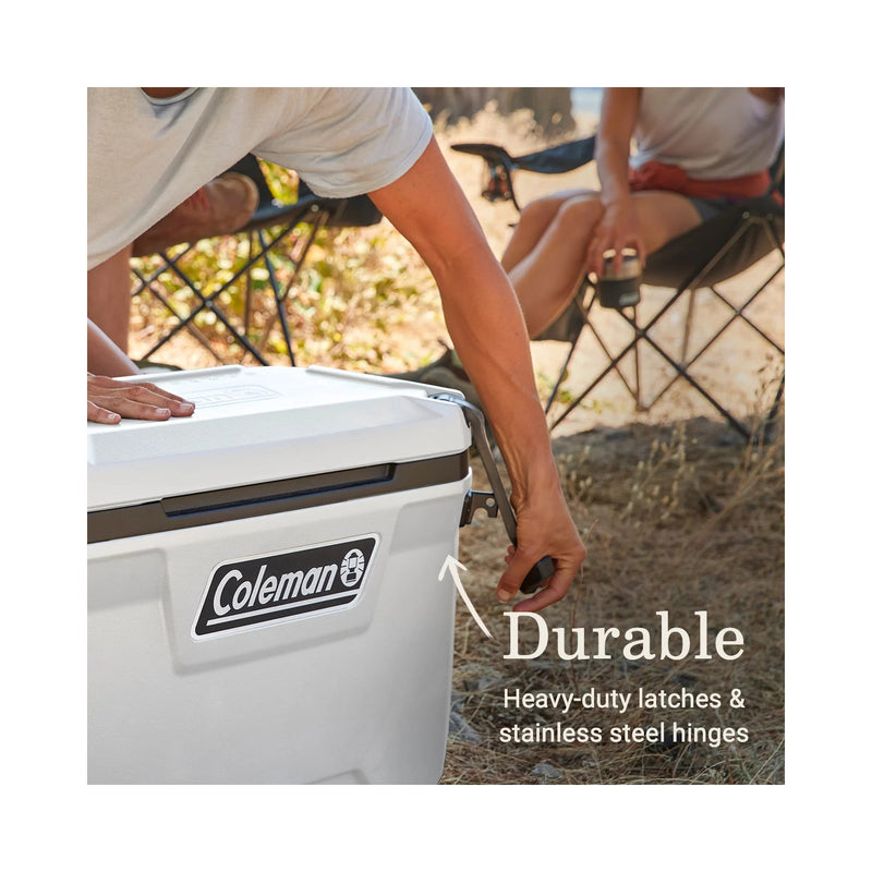 Coleman Cooler Convoy Series 55 Quart Cooler, White