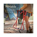 Coleman Cross Rocker Rocking Chair, Red