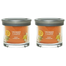 Yankee Candle Small Tumbler Scented Single Wick Jar Candle, Honey Clementine, Over 20 Hours of Burn Time, 4.3 Ounce (Pack of 2)