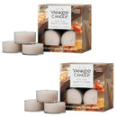 Yankee Candle Scented Tea Light Candles, Amber & Sandalwood, 0.44 OZ, 12-Count, Pack of 2 (24 Candles Total)