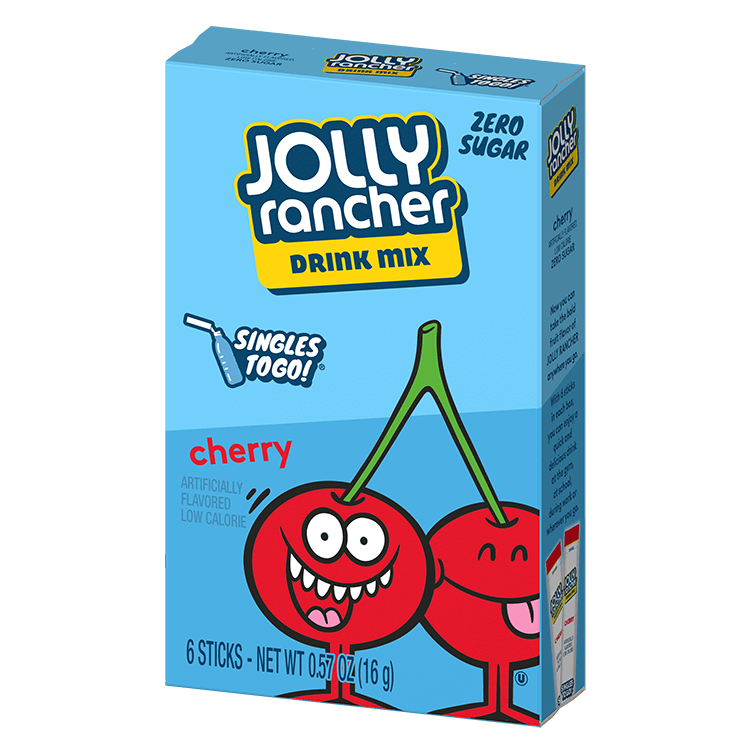 Jolly Rancher Cherry Singles To Go Drink Mix, 6 CT - Trustables