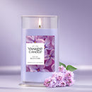 Yankee Candle Medium Pillar Scented Candle, Lilac Blossoms, 14.25 oz (2-Pack)