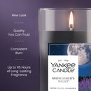 Yankee Candle Medium Pillar Scented Candle, Midsummer's Night, 14.25 oz (2-Pack)