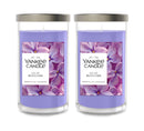 Yankee Candle Medium Pillar Scented Candle, Lilac Blossoms, 14.25 oz (2-Pack)