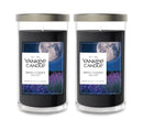 Yankee Candle Medium Pillar Scented Candle, Midsummer's Night, 14.25 oz (2-Pack)
