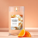 Yankee Candle Medium Pillar Scented Candle, Tangerine & Vanilla, 14.25 oz (2-Pack)