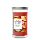Yankee Candle Medium Pillar Scented Candle, Sugared Cinnamon Apple, 14.25 oz (2-Pack)