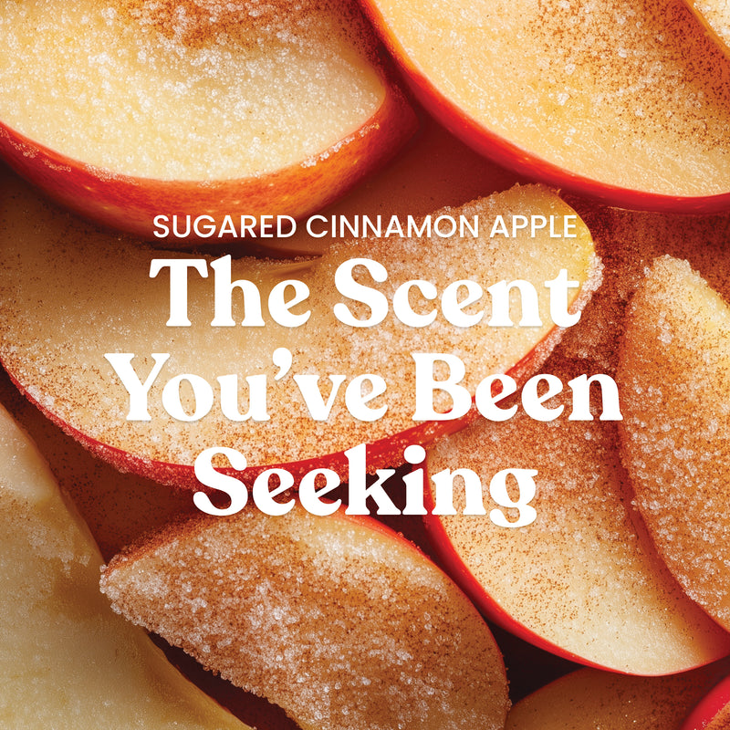 Yankee Candle Medium Pillar Scented Candle, Sugared Cinnamon Apple, 14.25 oz (2-Pack)