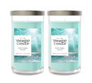Yankee Candle Medium Pillar Scented Candle, Catching Rays, 14.25 oz (2-Pack)