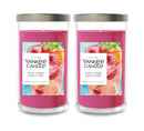 Yankee Candle Medium Pillar Scented Candle, Iced Berry Lemonade, 14.25 oz (2-Pack)