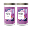 Yankee Candle Medium Pillar Scented Candle, Wild Orchid, 14.25 oz (2-Pack)