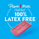 Paper Mate Pink Pearl Erasers, Large, 3 Count