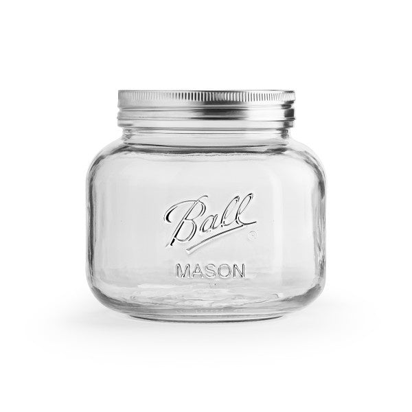 Ball Decorative Glass Mason Jar, Half Gallon Size, 64 OZ, (Pack of 8)