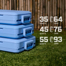 Coleman Snap 'N Go 55-Quart Collapsible Hard Cooler, Sapphire Blue