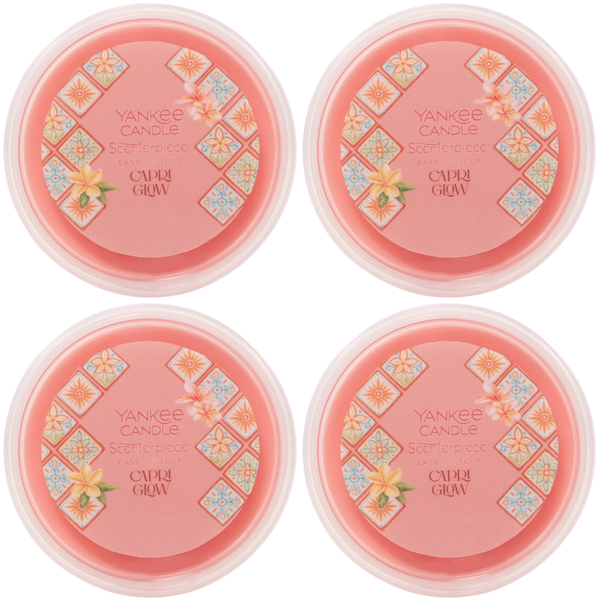 Yankee Candle Capri Glow Hello Italy Scenterpiece Easy MeltCup (Pack of 4)