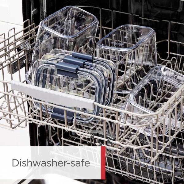 Rubbermaid Brilliance Pantry, Clear & Airtight Food & Pantry Storage Containers, 7 Piece Set (2-Pack)