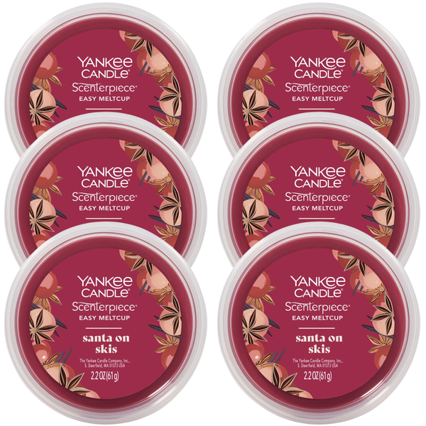 Yankee Candle Santa on Skis Scenterpiece Easy MeltCup (Pack of 6)