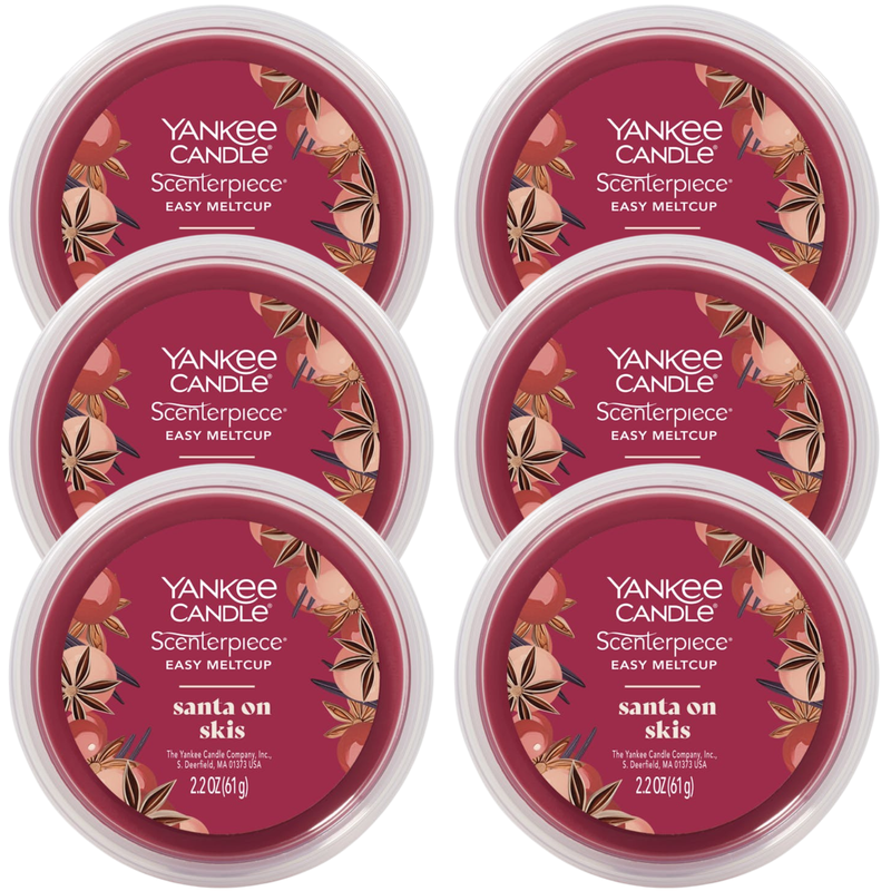 Yankee Candle Santa on Skis Scenterpiece Easy MeltCup (Pack of 6)