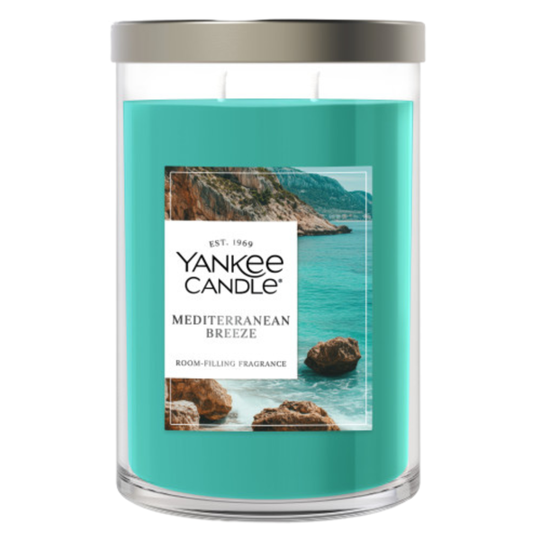 Yankee Candle Large Tumbler Scented Candle, Mediterranean Breeze, 20 oz