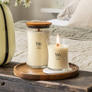 WoodWick Medium Hourglass Scented Candle, Crackles as it Burns, Solar Haze, 9.7oz