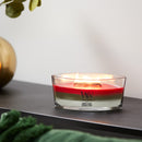 WoodWick Scented Trilogy Ellipse Candle, Crimson Berries | Fraser Fir | White Teak, 16oz