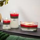 WoodWick Scented Trilogy Ellipse Candle, Crimson Berries | Fraser Fir | White Teak, 16oz