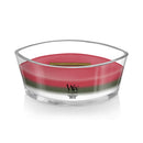 WoodWick Scented Trilogy Ellipse Candle, Crimson Berries | Fraser Fir | White Teak, 16oz