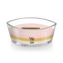 WoodWick Scented Trilogy Ellipse Candle, Coastal Sunset | Seaside Mimosa | Island Coconut, 16oz