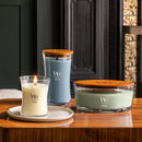 WoodWick Medium Hourglass Scented Candle, Crackles as it Burns, Solar Haze, 9.7oz