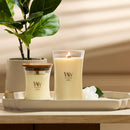 WoodWick Large Hourglass Scented Candle, Crackles as it Burns, Solar Haze, 21oz